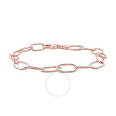 Amour 아머 65mm Rolo Chain 체인 Link Bracelet 팔찌 In Rose 로즈 Plated 플레이트 Sterling 스털링 Silver 실버 9 In JMS0