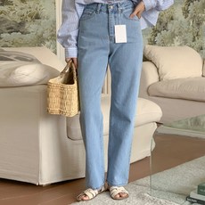 [주문폭주/고객극찬]하이웨스트 일자 아이보리 화이트진 블랙진 연청 중청진S M L XL