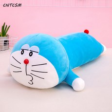 CNTCSM 엎드려 팅커벨 고양이 피규어 도라에몽 뽀글이 장난감 블루 뚱보 긴 인형 여자 침대 위로 쿠션, 뽀뽀,