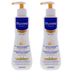 Mustela Nourishing Cleansing Gel 무스텔라 너리싱 클렌징 젤 콜드 크림 올인원 워시 10.14oz(300ml) 2팩, 300ml, 2개