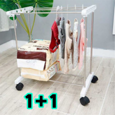 무지스 강아지 이동식 옷장 행거 조립형 액세서리 거치, 2개