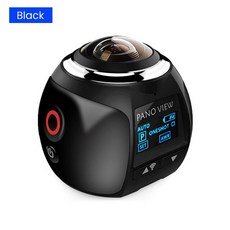 액션캠A라운드SHIKE 파노라마 액션 카메라 3D VR 360 카메라 액션 스포츠 카메라 와이파이 4K 비디오 미니, 01 Black_01 CHINA