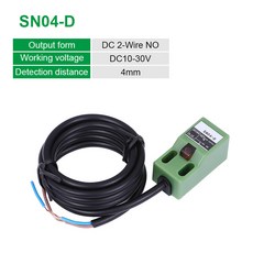 근접 SN04 N 금속 감지 센서 금속 검사 SN04 N2 SN04 P SN04 P2 SN04 D1 D2 Y1 Y2 NPN PNP NC NO 1