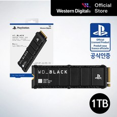 WD 공식인증 BLACK SN850P 히트씽크 NVMe SSD for PS5 Consoles 1TB 소니공식인증, SN850P/1테라