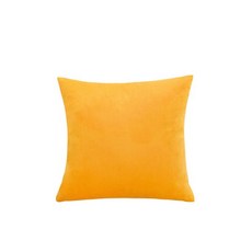 MACT-벨벳 베개 커버 55x5 560x60cm 부드러운 솔리드 장식 스퀘어 쿠션 케이스 소파 침실 자동차 홈 아늑한 ES, 40x40cm, Mustard Yellow, 1개