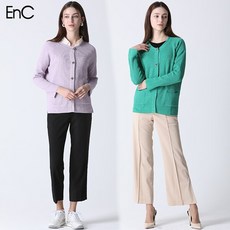 ENC 진주스냅 라운드 가디건 ENCK92303B