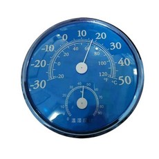 실내 홈 오피스 비 룸용 아날로그 온도계 습도계 고정밀 온도 습도 감지기 센서 미터, 파란색, 1개