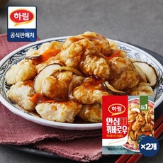 [냉동] 하림 치킨 안심통살 꿔바로우 450g(안심꿔바로우 300g+소스 150g) 2개, 450g