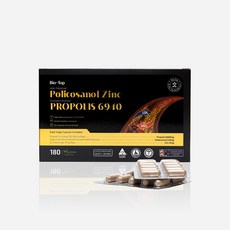 바이오탑 폴리코사놀 프로폴리스 6940 아연 고함량 폴리코사놀 프로폴리스 propolis policosanol, 180캡슐, 1개, 180정