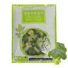 푸드야식품 냉동 브로콜리, 3개, 1kg