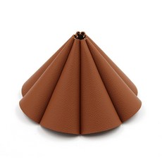 휴대용 전등갓 램프 쉐이드 방수 PU 가죽 커버 텐트 캠핑 바베큐 피크닉 야외 정원, [03] Brown, 1개
