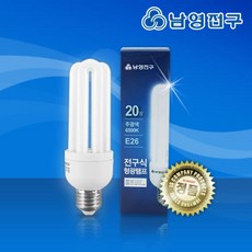 타로시 남영전구 EL 20W 삼파장 전구 형광등 램프, 전구색, 1개