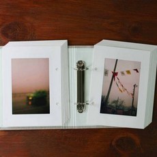 메모리 2공 바인더리필 4X6 액자형양면 화이트