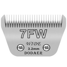 애완견 고양이 털 다듬기 탈착식 날 Andis Oster A5 Wahl KM 0 그루밍 클리퍼와 호환 가능, 7FW wide blade, 1개