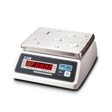 CAS 카스 방수 중량저울 SWII-3EW 3kg SWII-EW 계량 수산 주방 1g 단위 SWII-W, SWII-EW (LED) 3kg (1g), 1개
