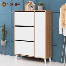 가구의달인 슈즈매니아 신발장 900 폴딩형, 오크화이트