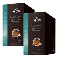 쟈뎅 에스프레소 스틱 아메리카노 블랙커피 100T+100T, 1g, 100개입, 2개