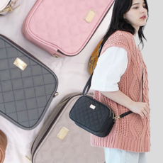 22칼라 국내제작 3단수납 크로스백 다나 여성 숄더백 미니백 퀼팅백 핸드폰 여행 크로스 가방