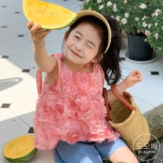 아동민소매블라우스