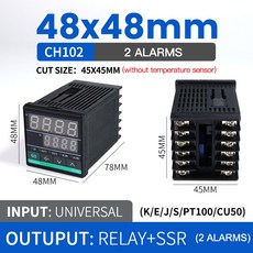 디지털 PID 온도 CH902 CH402 릴레이 출력 85 SSR 이중 조절기 CH702 컨트롤러 CH102 265VAC 400, CH102 24V In t, 1개