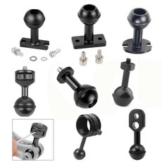 FEICHAO 볼 헤드 어댑터 1/4 M5 나사 고정 마운트 수중 다이빙 사진 비디오 브래킷 라이트 클램프 25mm 1 인치, 9.Type E 1 4 Screw - 다이빙 및 스노클, 1개