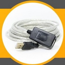 포포라 간편 사용 USB 2.0 무전원 리피터 케이블 10M USB 케이블 실드 랜 E-1730869, 1개(10m), 사진색