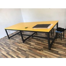 초등학교 유아자수원 양성 학원 미술 포토 그테이블 열람함 화실, 6 다리 10 사람 자리 롱 240