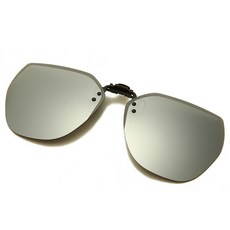 선글라스에 편광 클립 남성 여성 선글라스를 뒤집기 Photochromic Driving Glasses 미러 선글라스 Night Vision Goggle, 08 Sliver