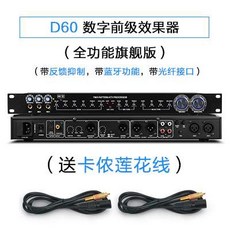 이펙터 효과기 가정용 반향 공연 회의 블루투스 재생 샤우팅방지 기계, T04-D60플래그버전 카드 농 리안 화선
