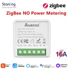 스마트스위치 누워서불끄기 자동조절 16A Wifi ZigBee Tuya 미니 스마트 스위치 에너지 모니터 DIY 2 웨이 제어 타이머 음성 Alexa Google 홈, [02] ZigBee No Monitor, [02] 2pcs