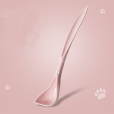 반려동물 캔스푼 숟가락 주걱 통조림 간식 츄르(핑크), 1개