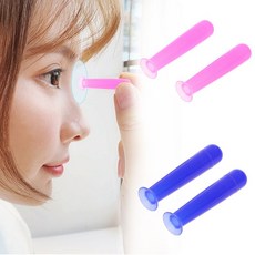 새로운 2 개/몫 남자 여자 핸디 실리콘 콘택트 렌즈 작은 흡입 컵 스틱 미니 콘택트 렌즈 인서 터 리무버 도구