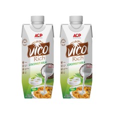비코 리치 코코넛 밀크 100% 무첨가, 330ml, 2개