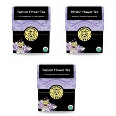 부다티 패션 플라워 티 허브차 18 티백 27g 3팩 Buddha Teas Passion Flower Tea 0.95oz