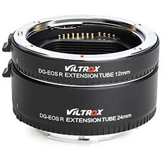 [해외직구]Viltrox DG-EOSR Adapter Ring Macro Extension Tube Adapter Ring Set(12mm + 24mm) Support T, 1개, One Color_One Size