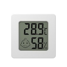 미니 마그네틱 LCD 디지털 온도계 습도계 온도 습도 계량기 센서 게이지 기상 관측소 20 60, Thermometer, 1개