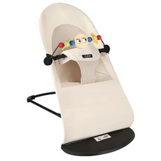아기 흔들 의자 요람 침대 신생아 편안한 음악 안락 수면, [10] Beige with toys