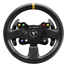 []Thrustmaster 스러스트 마스터 TM Leather 28 GT Wheel Add On 교환용 스티어링 휠 Thrustmaster T Series 베이스부와 호환 가능 (PS5 PS4 Xbox One Xbox Series XS PC), 1개