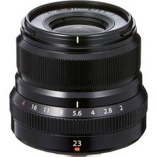 FUJIFILM X 교환 렌즈 후지논 단초점 준광각 콤팩트 23mm F2 방진 방적 내저온 조리개 링 블랙 F XF23MMF2 R WR B