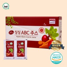 국내산 프리미엄 ABC주스 100ml 1박스 20포 사과 당근 비트 착즙 답례품 부모님 선물세트 - 슈심송