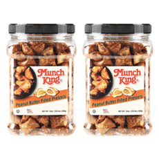 Munch King 직수입 먼치킹 피넛버터프레즐 680g 2통, 2개