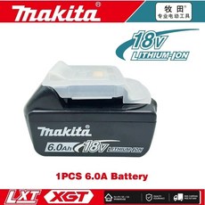 충전식 전동 공구 마키타 호환 18 V 배터리 교체형 LED 리튬 이온 BL1860B 6.0 Ah, 03 03 Makita 10C6.0A