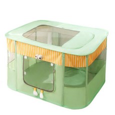 고양이 배달실 직사각형 케이지 집 둥지 강아지 생산 텐트 펜딩, 1.Green, D.XL -90x 70x 60cm, 1개