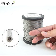 PVC 투명 코팅 케이블 와이어 로프 스테인리스 스틸 로프 빨랫줄 직경 0.8mm 1mm 1.5mm 2mm 3mm 5 m, 2) 1mm 5M, 1개 - 와이어