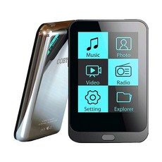 COBY FM 라디오가 있는 5.1cm(2인치) 4GB 비디오 MP3 플레이어(블랙)|TFT LCD 터치스크린|USB 2.0 충전식 리튬 배터리|음악 비디오 사진 텍스트 재생