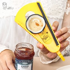 주류 음료 물병 캔 따개 만능 다용도 멀티 오프너, 1개, 옐로우