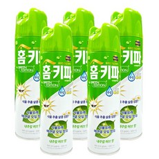 홈키파 에어졸 수성 그린에디션 내추럴 허브향 500ml, 5개