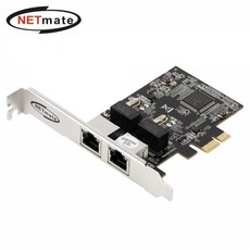 넷메이트 N-382 PCI Express 듀얼 기가비트 랜카드(Realtek)(슬림PC겸용)