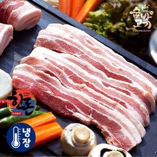 [KT알파쇼핑]숨바고기 쫀득한 한돈 생 삼겹살 1kg 구이용, 1개