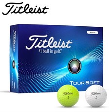 2024 Titleist 타이틀리스트 소프트 2피스 골프공 1팩 12개, 1개, 1개, 노랑